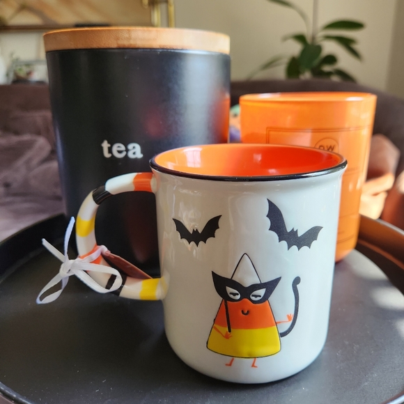 LANG by Design Group Hand Painted Halloween Candy Corn Halloween Mug - Picture 2 of 5